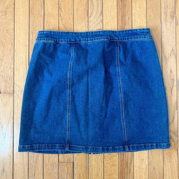 Forever 21+ Jean Zipper Mini Skirt - Picture 3 of 3